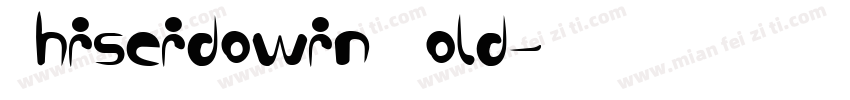 Shiseidowin Bold字体转换